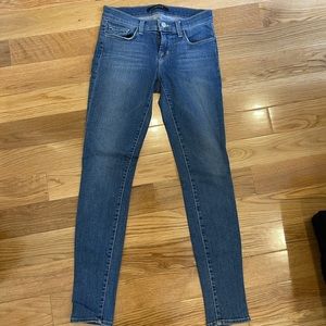 J Brand mid rise skinny jeans